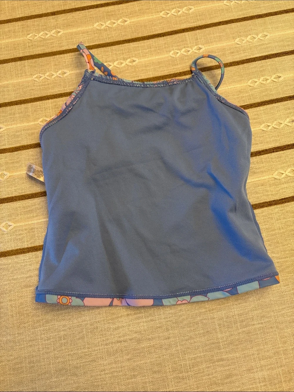 Floral Ruffle Tankini Size 6/6X